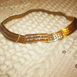 Gold disco belt